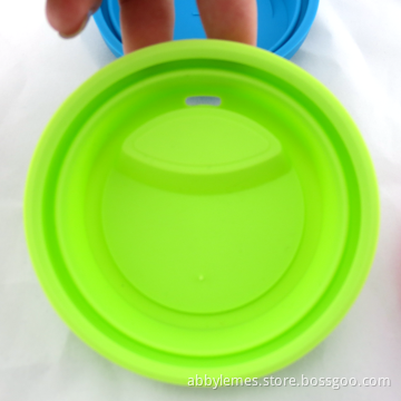 Travel silicone rubber seal mug cover lid for ceramic coffee mug